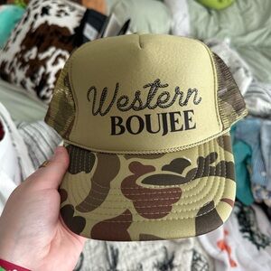 Western Boujee Camo Trucker Hat